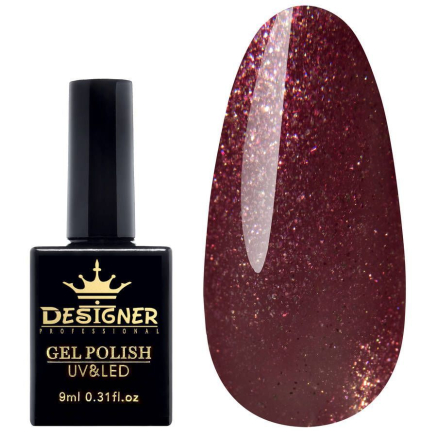 Гель-лак Designer Diamond Kingdom - M340 'Приглушений червоний'