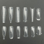 Polygel Nail Forms SET-D, 288 шт. (12 форм) - Верхні форми Designer