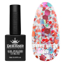 Гель лак Cosmo Glitter 522 Designer (9мл.) - з конфетті різних розмірів