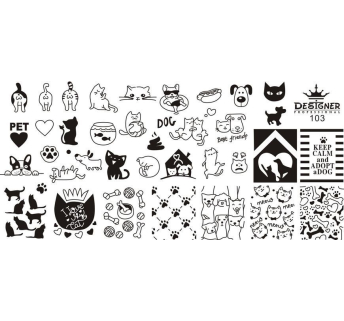 Пластина для стемпинга 103 - Designer