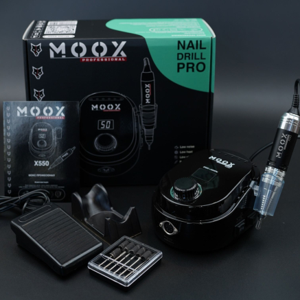 Фрезер Мокс X550 (Black) на 50 000 об./мин. и 70W. для маникюра и педикюра Фрезер Мокс X550 (Black) на 50 000 об./мин. и 70W. для маникюра и педикюра