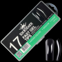 Fast gel tips №17 (Round square, medium size) - Гелеві типси Designer