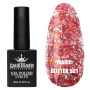 Гель лак Magic glitter 521 Designer (9мл.) - з пластівцями різних розмірів та блискітками хамелеон