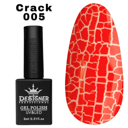 Гель лак Crack effect 005 Designer (9мл.) - з ефектом Кракелюра (утворює декоративні тріщини)
