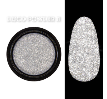 Disco powder №11 - Світловідбивна втирка Designer - Срібна