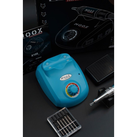Фрезер Мокс X105 (Light Blue) на 45 000 об/хв. та 65W. для манікюру та педикюру Фрезер Мокс X105 (Light Blue) на 45 000 об/хв. та 65W. для манікюру та педикюру
