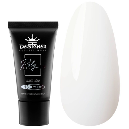 Полігель 30 мл Designer White №13