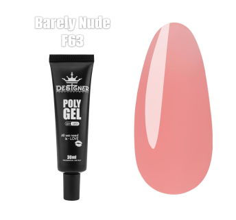 Полигель Barely Nude F63 (30 мл.) Designer