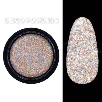 Disco powder №3 - Світловідбивна втирка Designer - Помаранчева