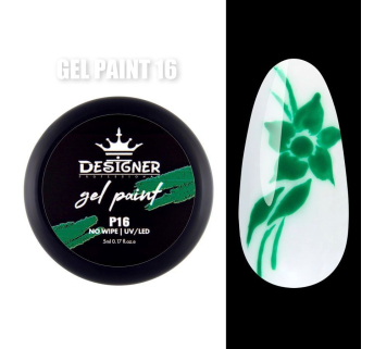 Gel Paint P16 (Зелений) 5 мл. - Гель фарба Designer
