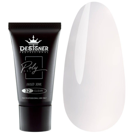 Полігель 30 мл Designer Clear №32