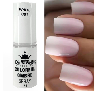 Colorful Ombre Spray, 7 г. Nude C03 (Нюдовий) - спрей пудра Designer для створення омбре на нігтях