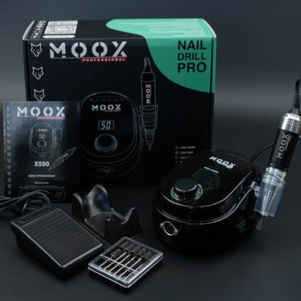 Фрезер Мокс X550 (Black) на 50 000 об/хв. та 70W. для манікюру та педикюру