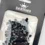 Об'ємний декор для дизайну нігтів 'Чорні бантики' Designer - B6
