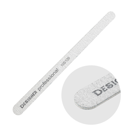 Двостороння пилка 'Крапля' (100/120 гріт.) - Nailfile Designer