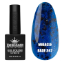 Кольорова база Miracle base 246 Designer (9 мл.) - з чорною, срібною та кольоровою поталлю