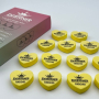 Nail Buff Heart Mini Yellow (Жовтий) 100/180 грит - Designer баф у формі сердечка