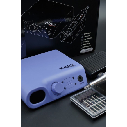 Фрезер Мокс X100 (Purple) на 45 000 об/хв. та 70W. для манікюру та педикюру Фрезер Мокс X100 (Purple) на 45 000 об/хв. та 70W. для манікюру та педикюру