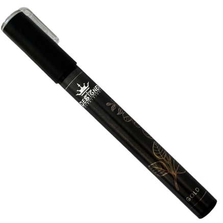 Chrom metal nail pen (Gold) - ручка для дизайну нігтів Designer
