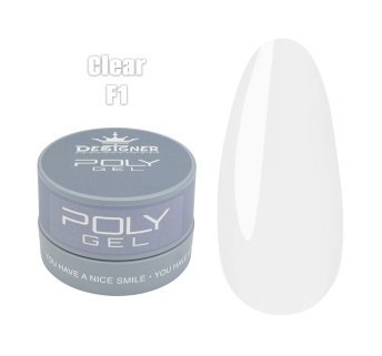 Полигель (30 мл., в банке) Designer F1 Clear