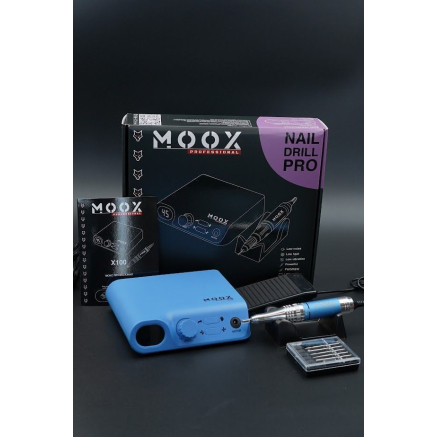 Фрезер Мокс X100 (Sky blue) на 45 000 об/хв. та 70W. для манікюру та педикюру Фрезер Мокс X100 (Sky blue) на 45 000 об/хв. та 70W. для манікюру та педикюру