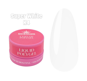Жидкий полигель (30 мл., в банке) Designer К4 Super White