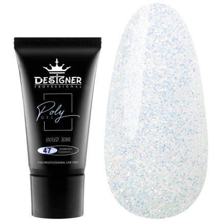 Полігель 30 мл Designer Diamond Eggshell №47