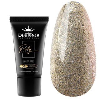 Полигель 30 мл Designer Diamond Green Grey №54