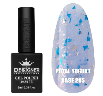 Кольорова база Potal yogurt base 295 Designer (9 мл.) - з кольоровою поталлю