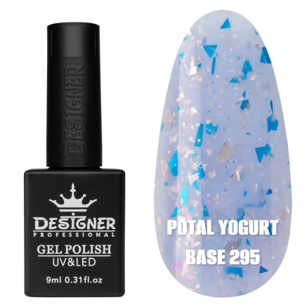 Кольорова база Potal yogurt base 295 Designer (9 мл.) - з кольоровою поталлю