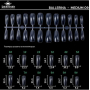 Fast gel tips №9 (Ballerina, medium size) - Гелеві типси Designer