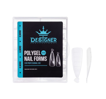 Polygel Nail Forms (Almond) - Верхні форми Designer