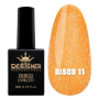 Світловідбивний гель-лак №11 (Жовтий), 9 мл. - Disco gel polish Designer