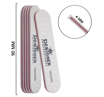 Двостороння овальна міні пилка (150/240 грит.) - Nailfile Designer