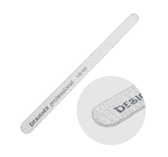 Двостороння пилка 'Крапля' (100/100 гріт.) - Nailfile Designer