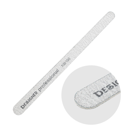 Двостороння пилка 'Крапля' (100/100 гріт.) - Nailfile Designer