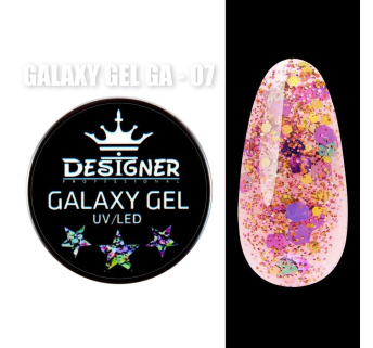 Galaxy Gel 10 мл., Designer (Глітерний гель) - GA - 07