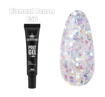 Полігель (15 мл.) Designer F56 Diamond Denom