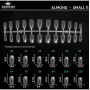 Fast gel tips №11 (Almond, small size) - Гелеві типси Designer