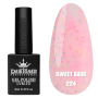 Кольорова база Sweet base 224 Designer (9 мл) - з конфетті різних кольорів