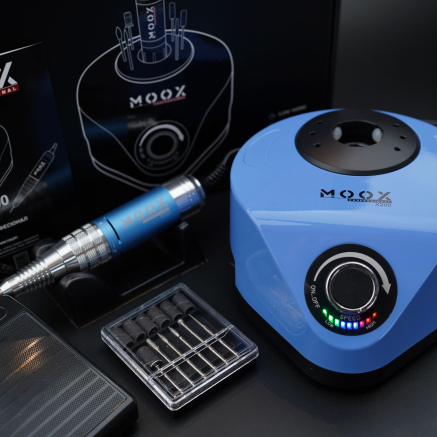 Фрезер Мокс X200 (Sky blue) на 50 000 об/хв. та 70W. для манікюру та педикюру Фрезер Мокс X200 (Sky blue) на 50 000 об/хв. та 70W. для манікюру та педикюру