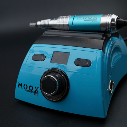 Фрезер Мокс X310 (Light blue) на 50 000 об/хв. та 70W. для манікюру та педикюру Фрезер Мокс X310 (Light blue) на 50 000 об/хв. та 70W. для манікюру та педикюру