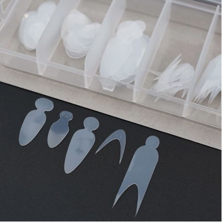 Nail Molds Mini Box 1, 60 шт. (5 форм) - Силіконові молди для верхніх форм та французького манікюру Designer