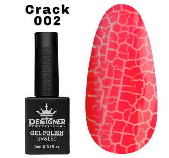 Гель лак Crack effect 002 Designer (9мл.) - з ефектом Кракелюра (утворює декоративні тріщини)