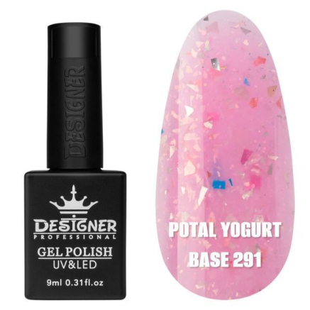 Кольорова база Potal yogurt base 291 Designer (9 мл.) - з кольоровою поталлю