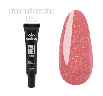 Полігель (15 мл.) Designer F54 Diamond Caution