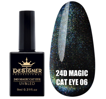Гель-лак 24D Magic Cat Eye №06, 9 мл., Designer (Котяче око)