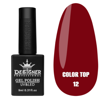 Кольорове топове покриття - Color Top 12 Designer, 9 мл. - вітражне