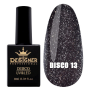 Світловідбивний гель-лак №13 (Чорний), 9 мл. - Disco gel polish Designer