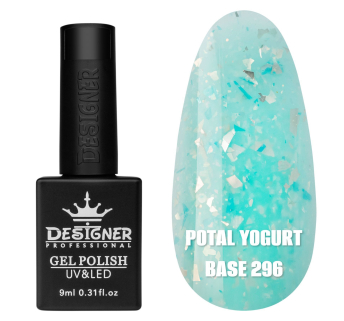Кольорова база Potal yogurt base 296 Designer (9 мл.) - з кольоровою поталлю